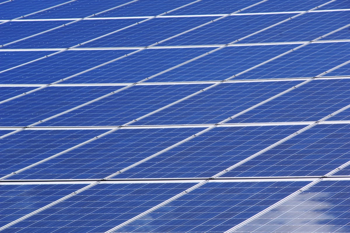 Solar panel close up